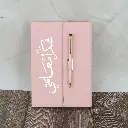  Teacher A5 Leather Notebook with Pen and Inner Card Slots  