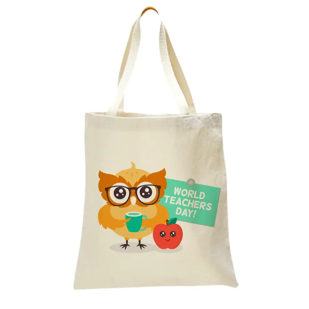  Teacher Day Heavy Tote Bag   