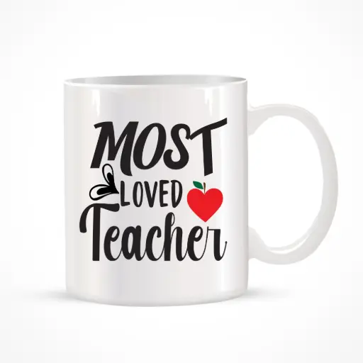 Most Loved Teacher Mug 
