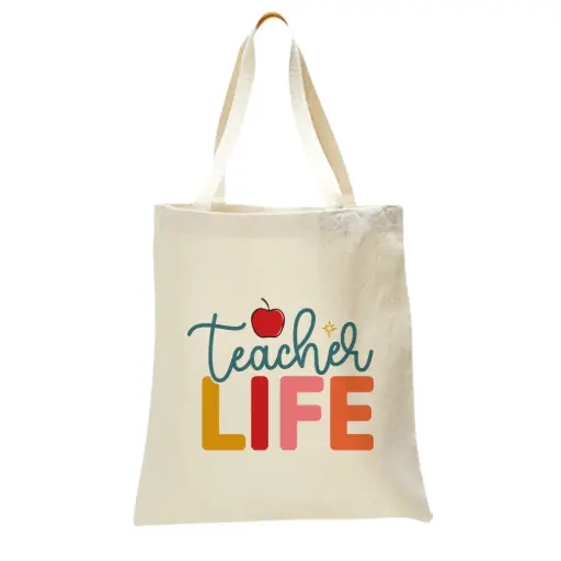  Teacher Life Heavy Tote Bag
